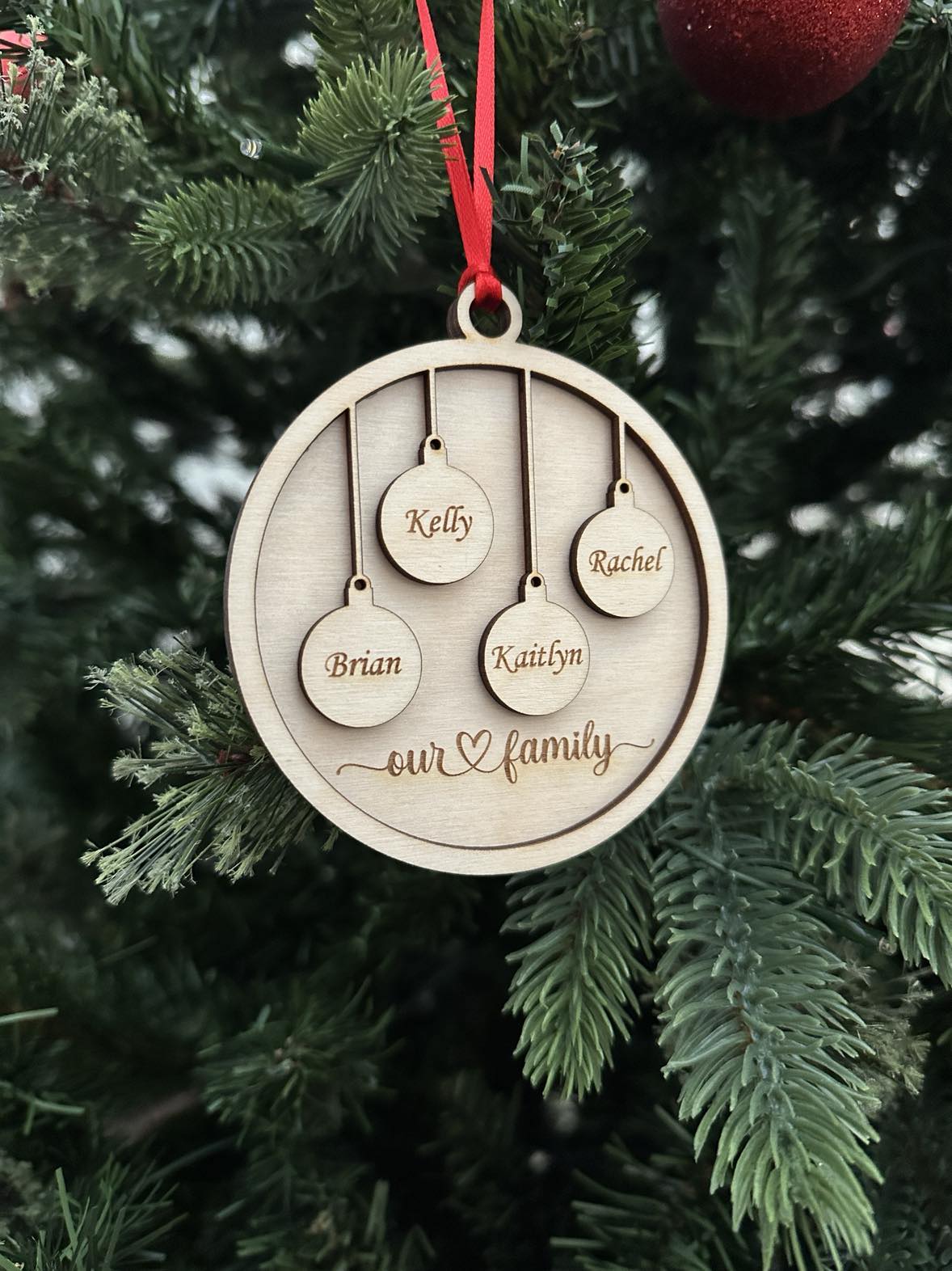 Personalized Our Family Ornaments
