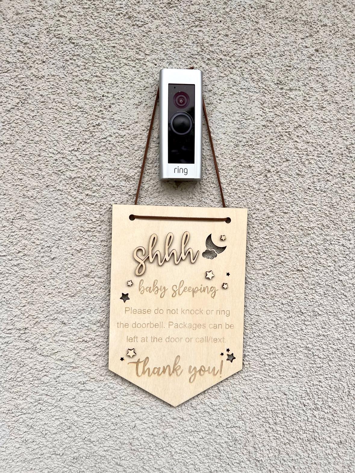 Shhh Baby’s Sleeping Soliciting Sign