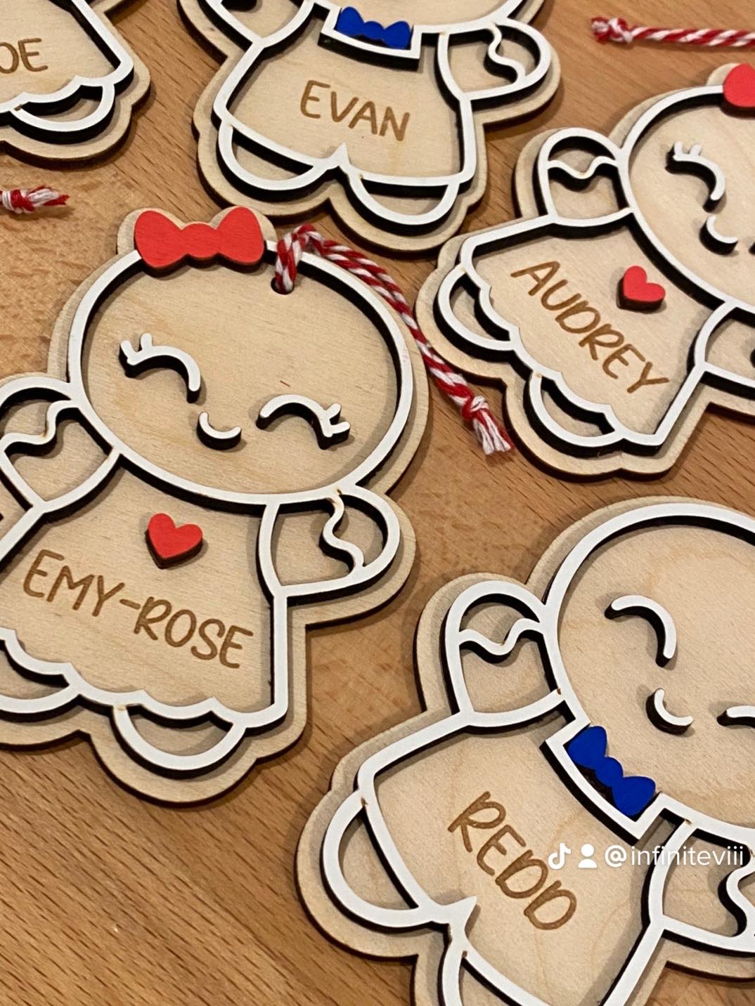 Personalize Gingerbread Christmas Ornament