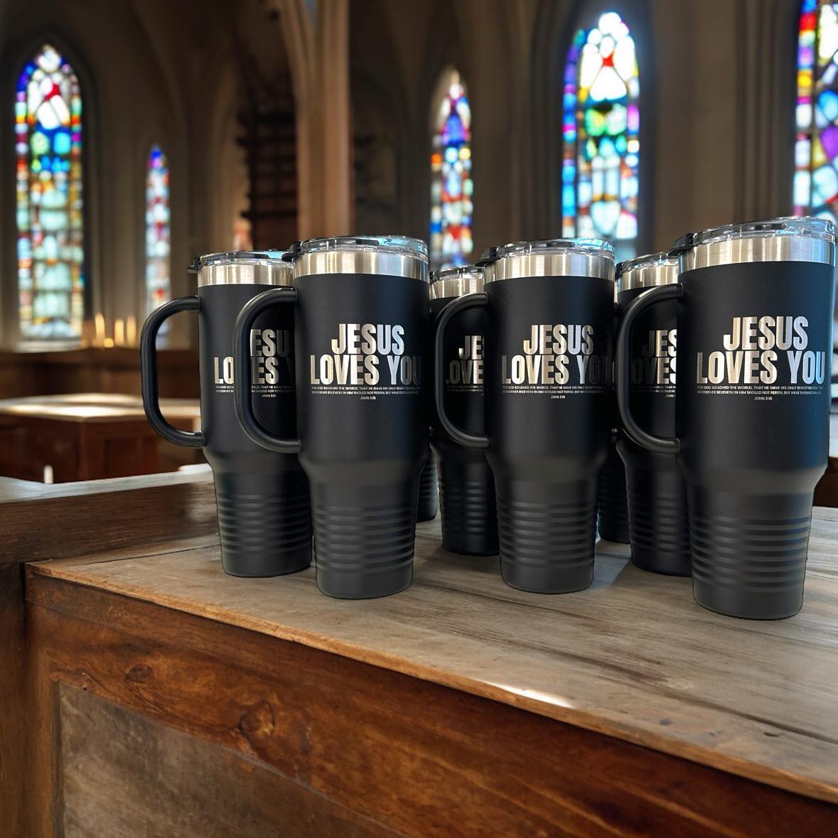 40 oz Travel Mug with Handle