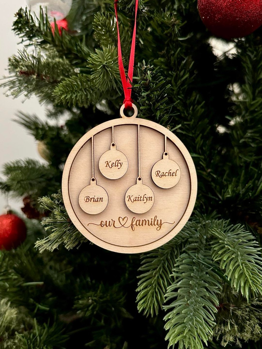 Personalized Our Family Ornaments