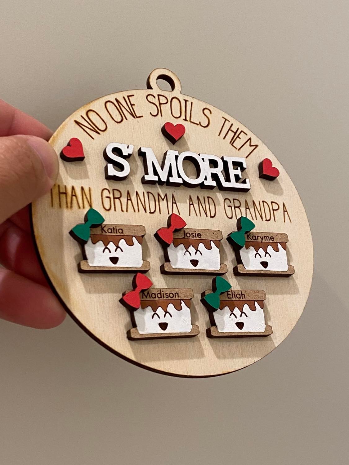 no one spoils them smore than grandma and grandpa ornament christmas