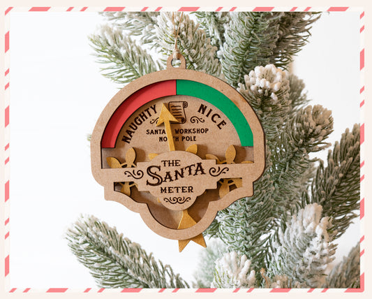 Naughty or Nice Santa-O-Meter Ornament