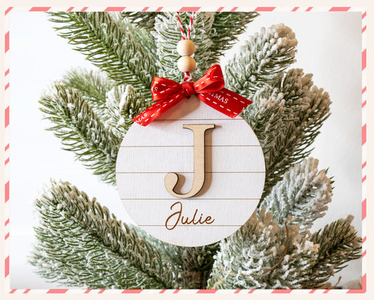 Monogram Christmas Ornament