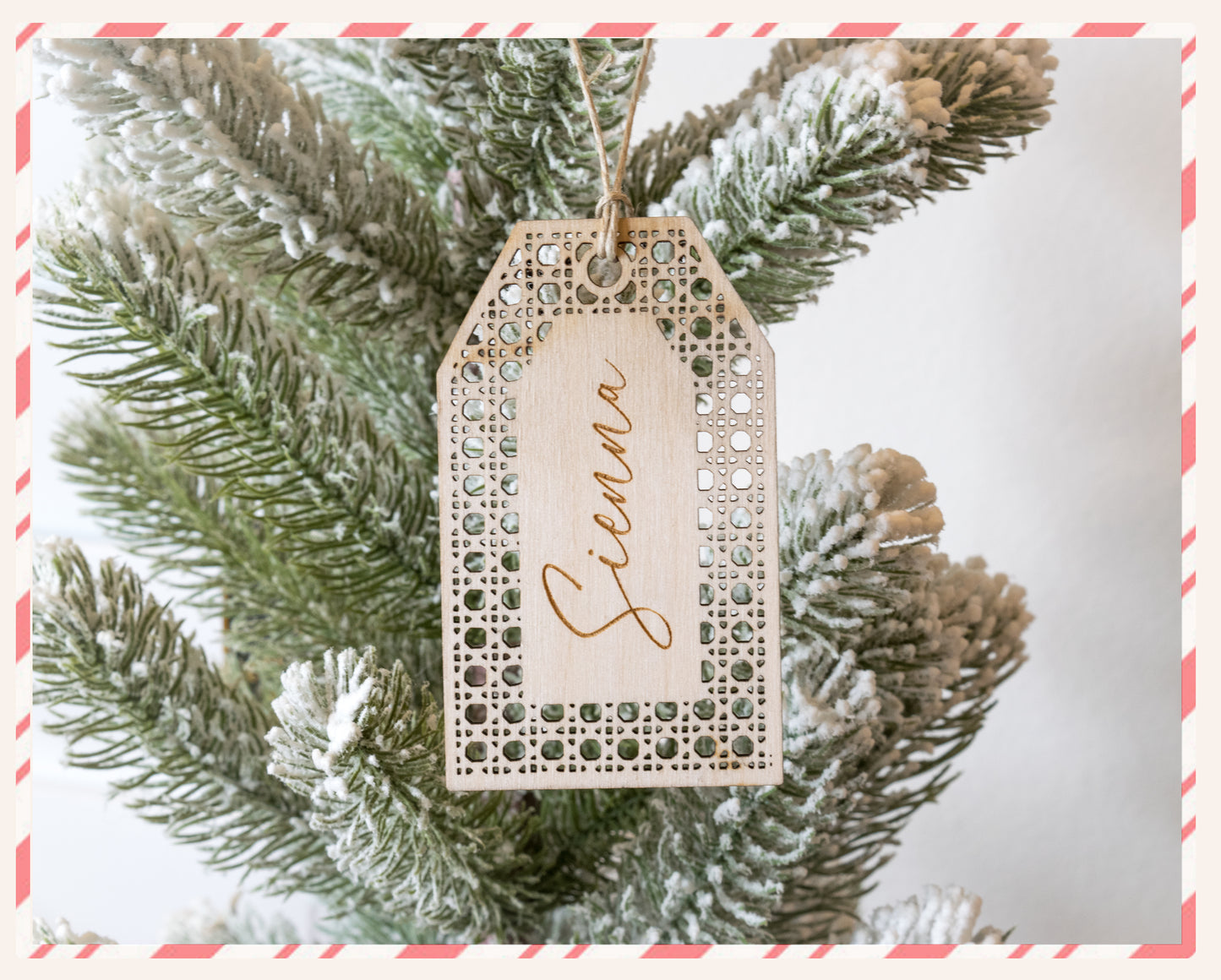 Rattan Stocking Tag