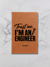 Personalized Engineer Leatherette Journal