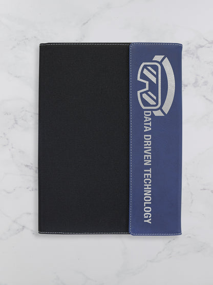 Large Branded Personalized Leatherette & Canvas Portfolio