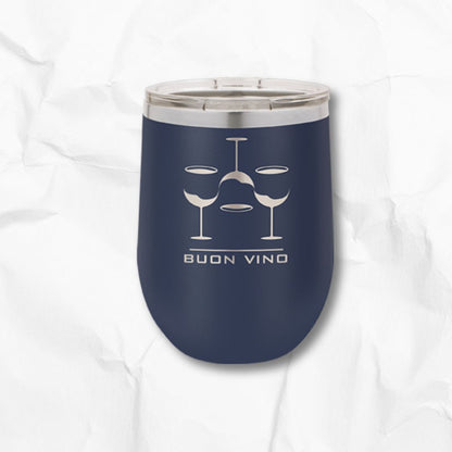 12 oz Stemless Insulated Wine Tumbler