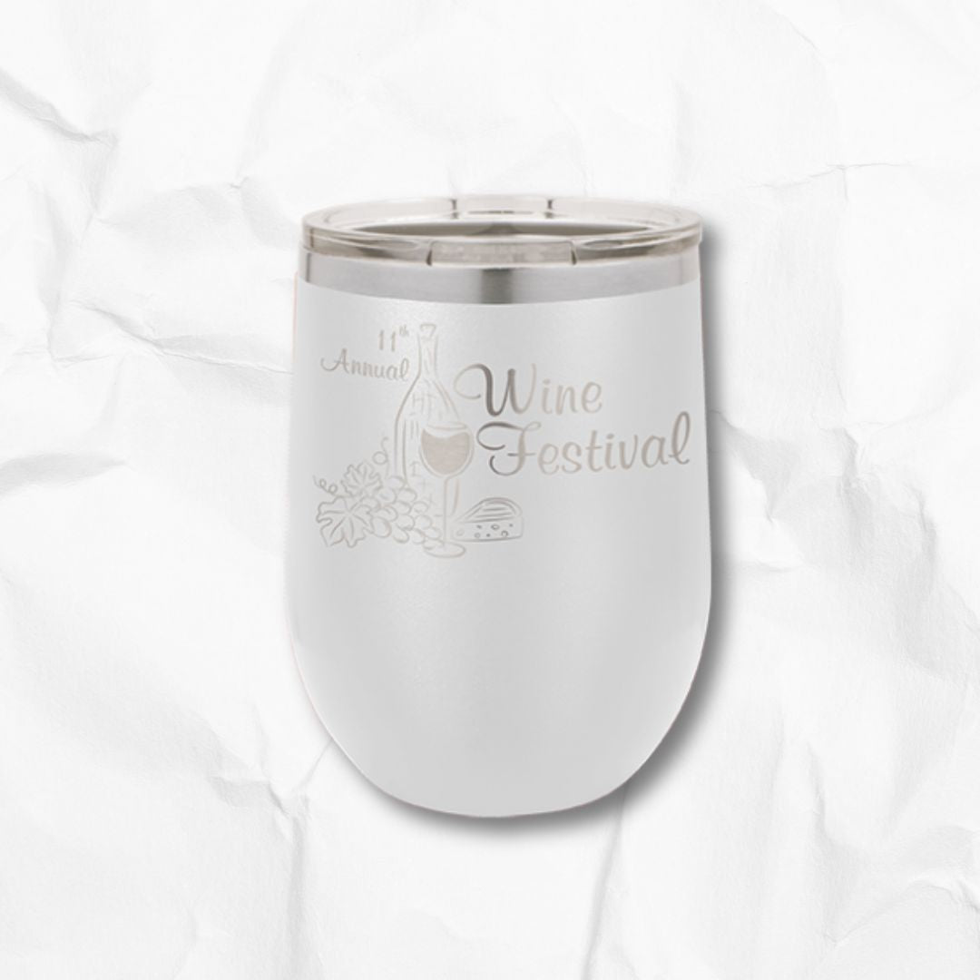 12 oz Stemless Insulated Wine Tumbler