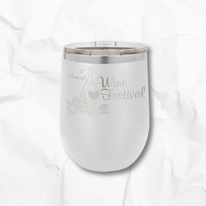 12 oz Stemless Insulated Wine Tumbler