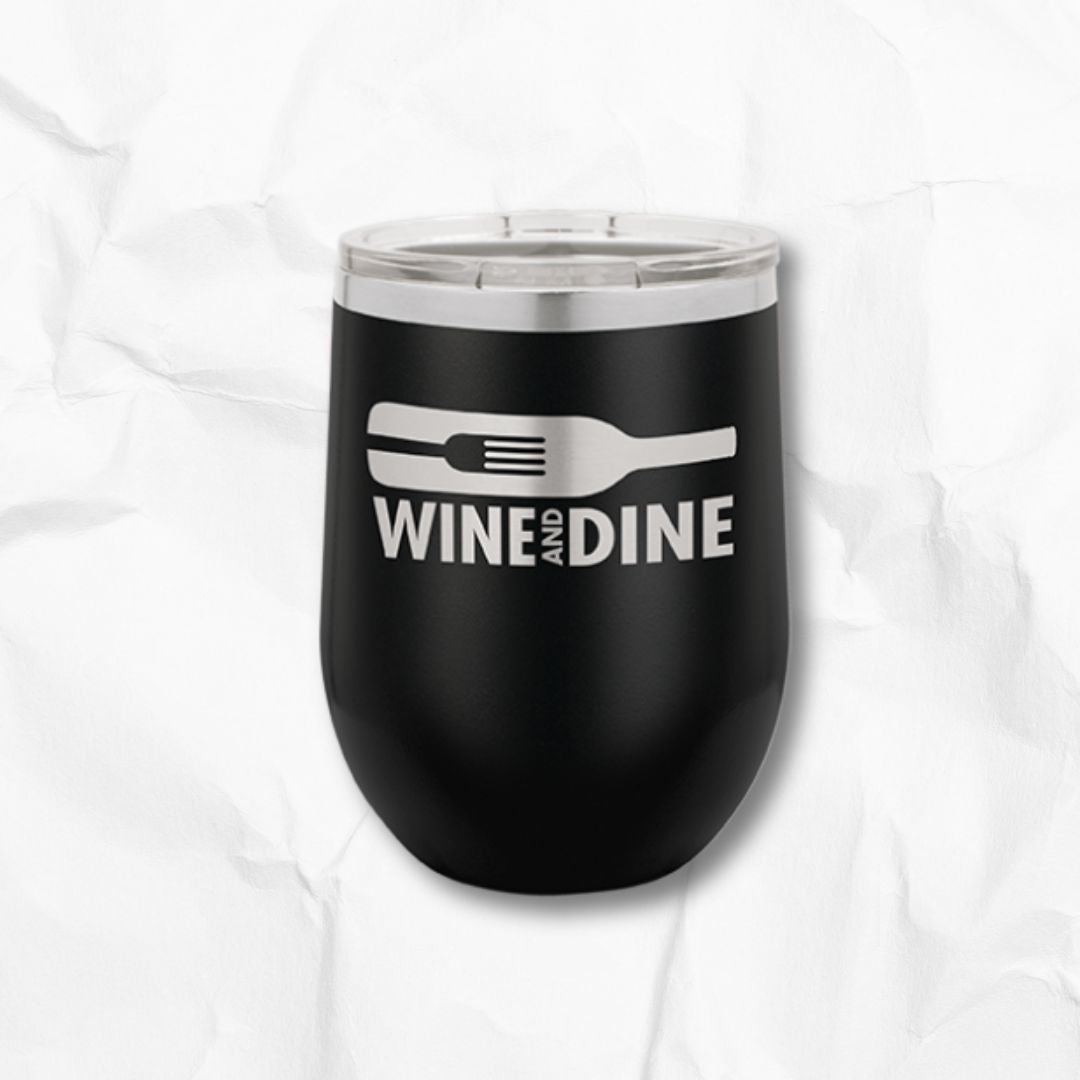 12 oz Stemless Insulated Wine Tumbler