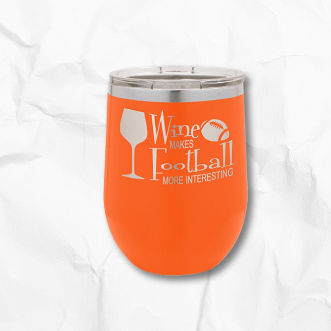 12 oz Stemless Insulated Wine Tumbler