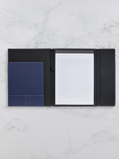 Large Branded Personalized Leatherette & Canvas Portfolio