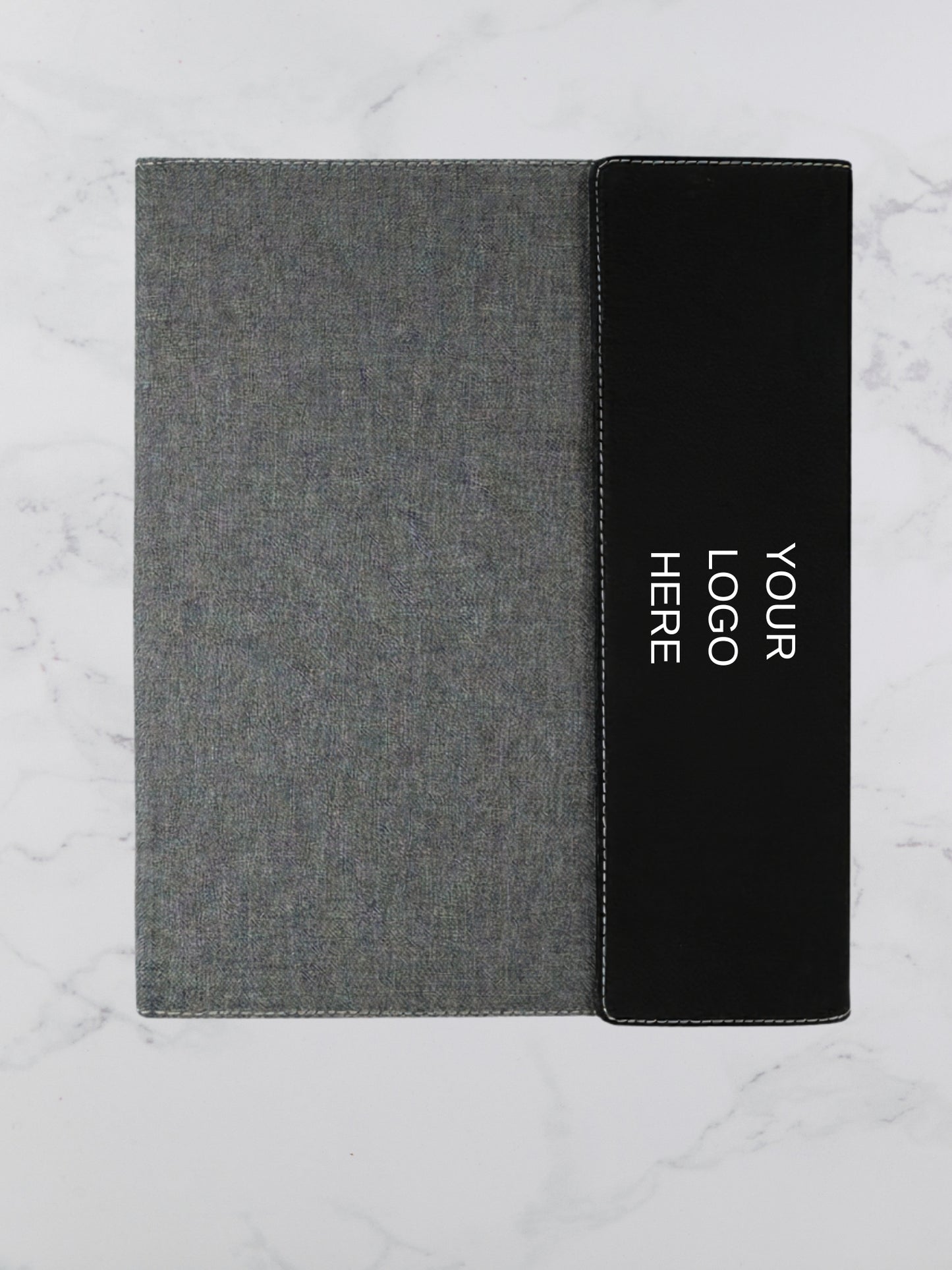 Small Branded Personalized Leatherette & Canvas Portfolio