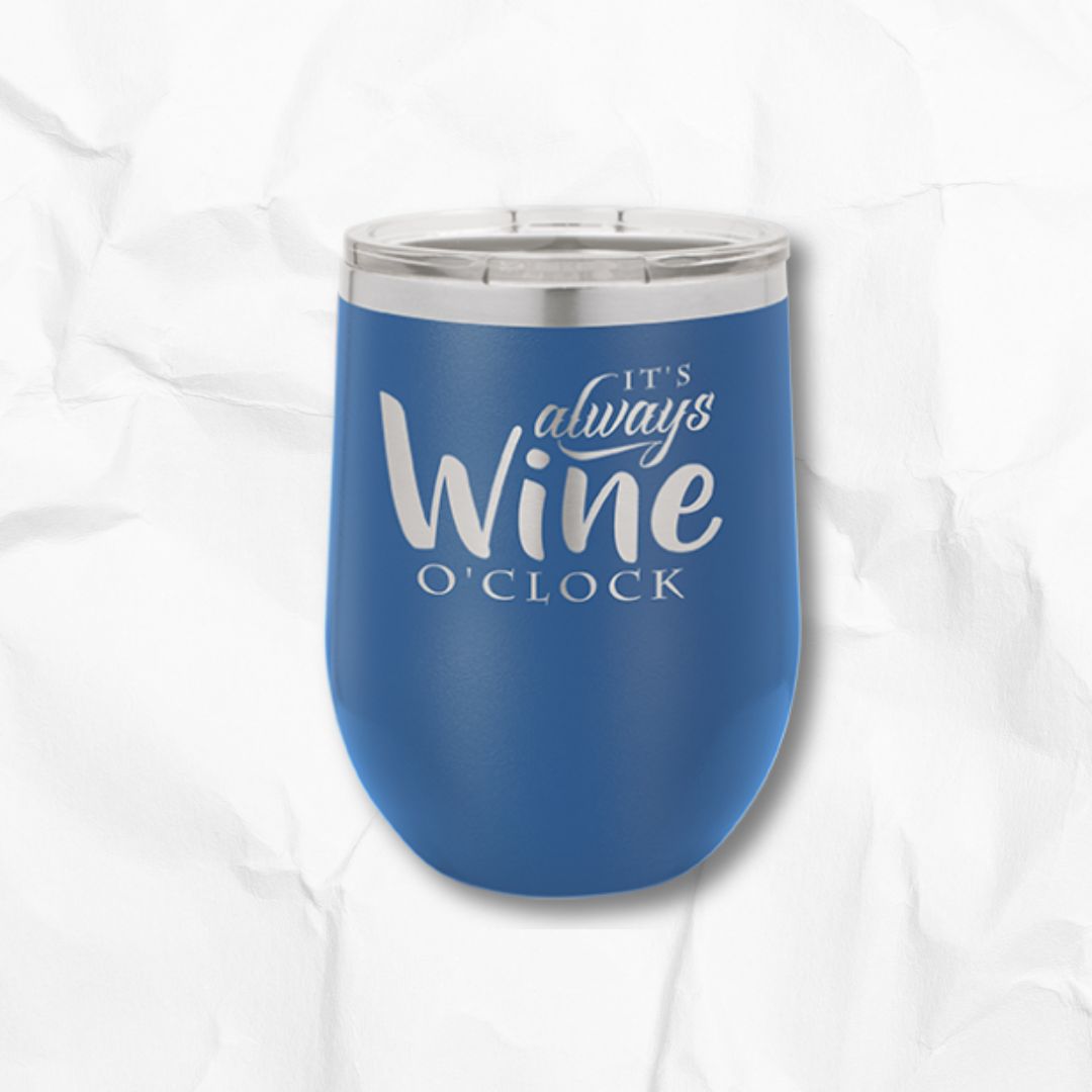 12 oz Stemless Insulated Wine Tumbler