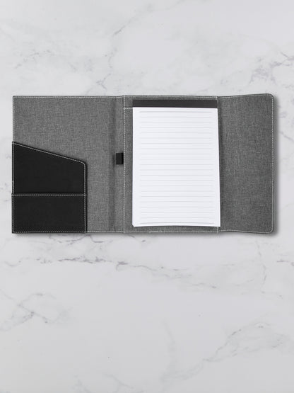 Small Branded Personalized Leatherette & Canvas Portfolio