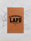 Personalized LAPD Leatherette Journal