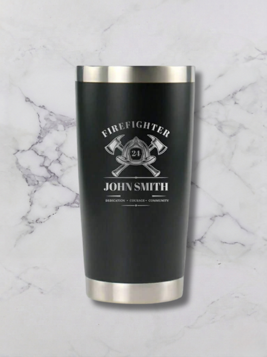 20 oz. Personalized Tumbler for Firefighters