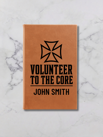 Personalized Firefighter Leatherette Journal