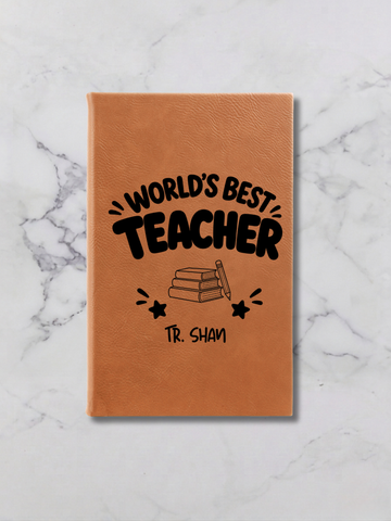 Personalized Teacher Leatherette Journal