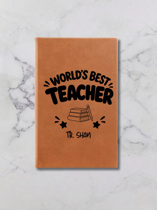 Personalized Teacher Leatherette Journal
