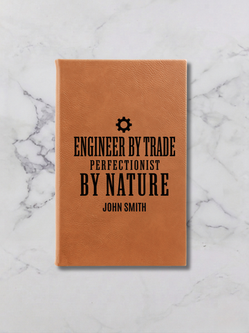 Personalized Engineer Leatherette Journal
