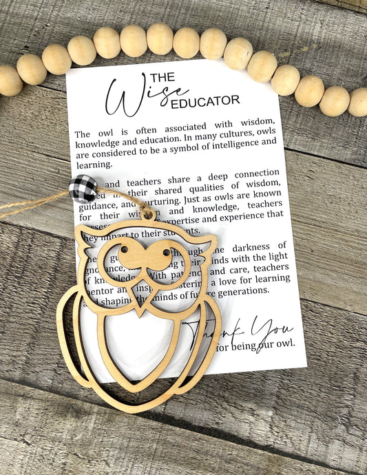 The Wise Educator - Owl