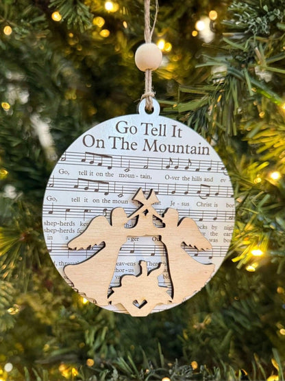 Music Sheet Nativity Ornament
