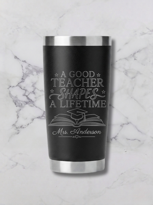 20 oz. Personalized Tumbler for Teachers