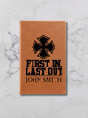 Personalized Firefighter Leatherette Journal
