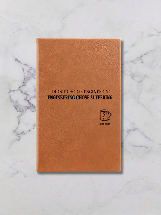 Personalized Engineer Leatherette Journal