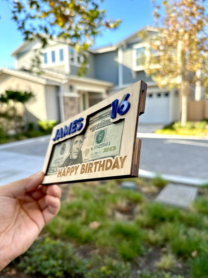 Personalized Birthday Money Holder