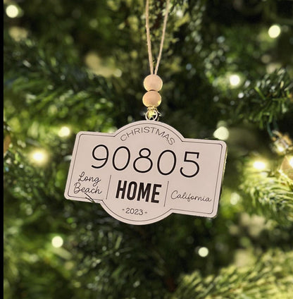 Zip Code Ornament