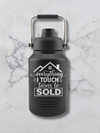 Personalized 64 oz Water Jug — Laser Engraved Insulated Half Gallon Bottle with Chug Lid & Handle
