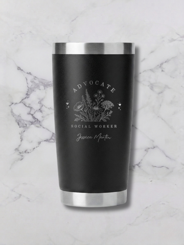 11 oz. Personalized Tumbler for Social Workers