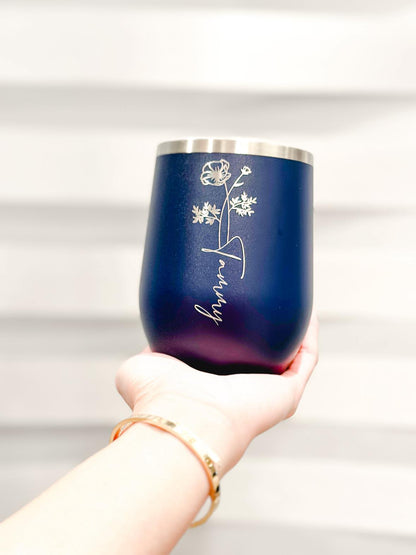 12 oz Stemless Insulated Wine Tumbler