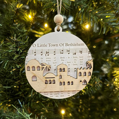 Music Sheet Nativity Ornament