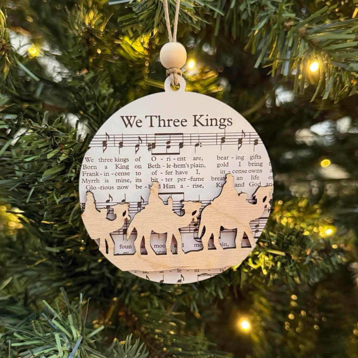 Music Sheet Nativity Ornament