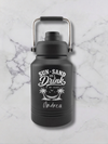 Personalized 64 oz Water Jug — Laser Engraved Insulated Half Gallon Bottle with Chug Lid & Handle