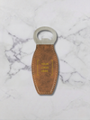 Leatherette Bottle Opener with Magnet