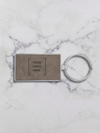 Leatherette/Metal Rectangle Keychain