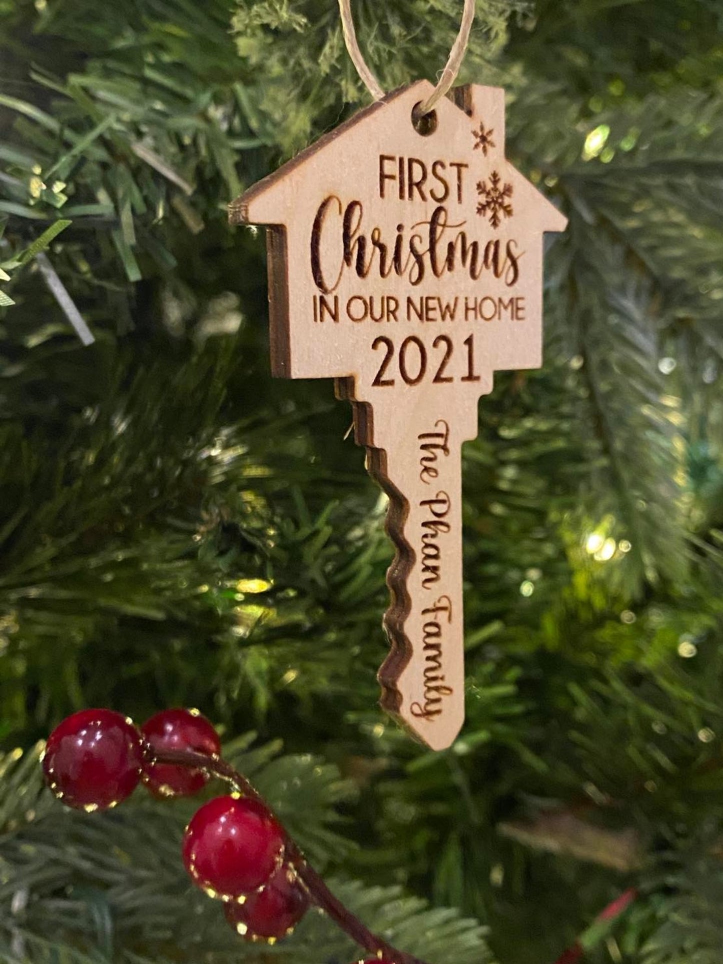 First Christmas In Our New Home Ornament Key