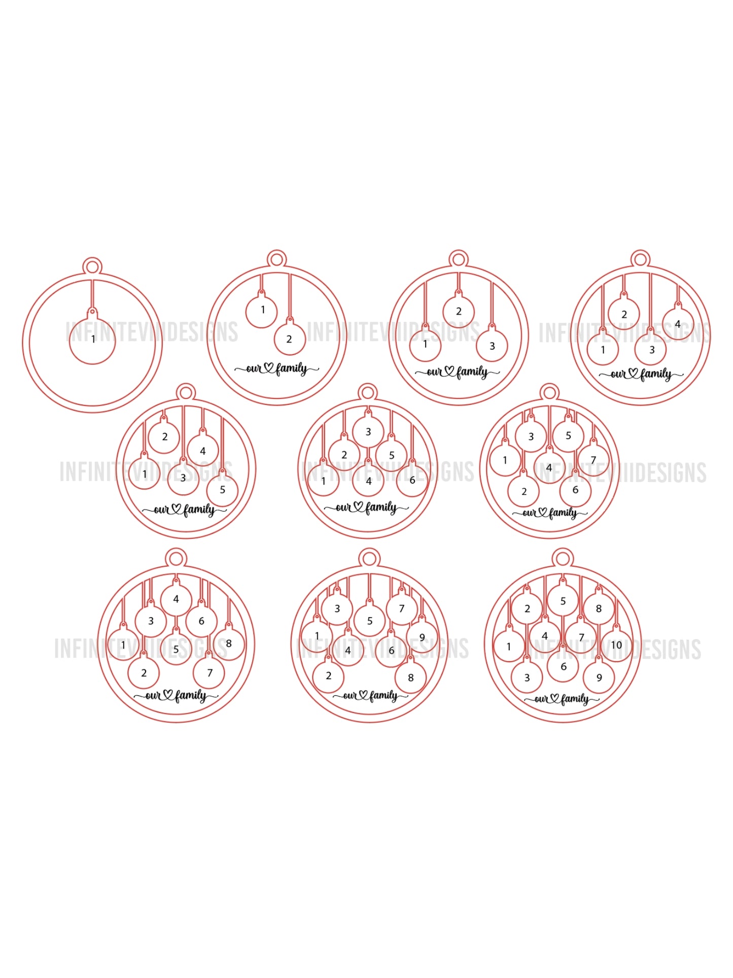 Our Family Wooden Ornament