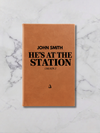 Personalized Firefighter Leatherette Journal