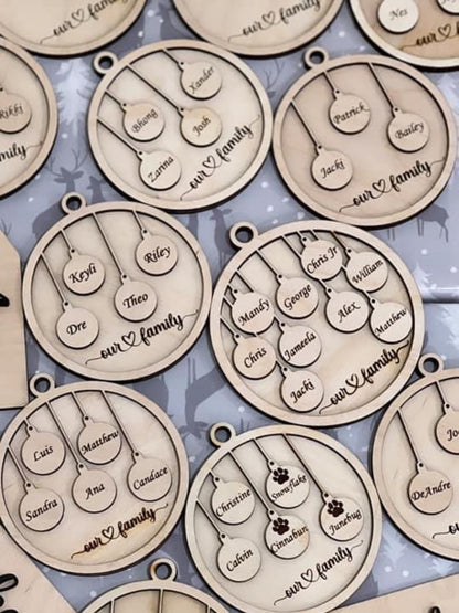 Our Family Wooden Ornament