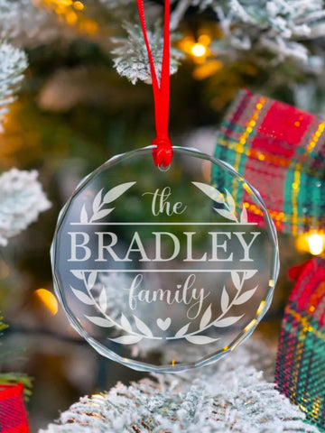 Family Name Ornament V1