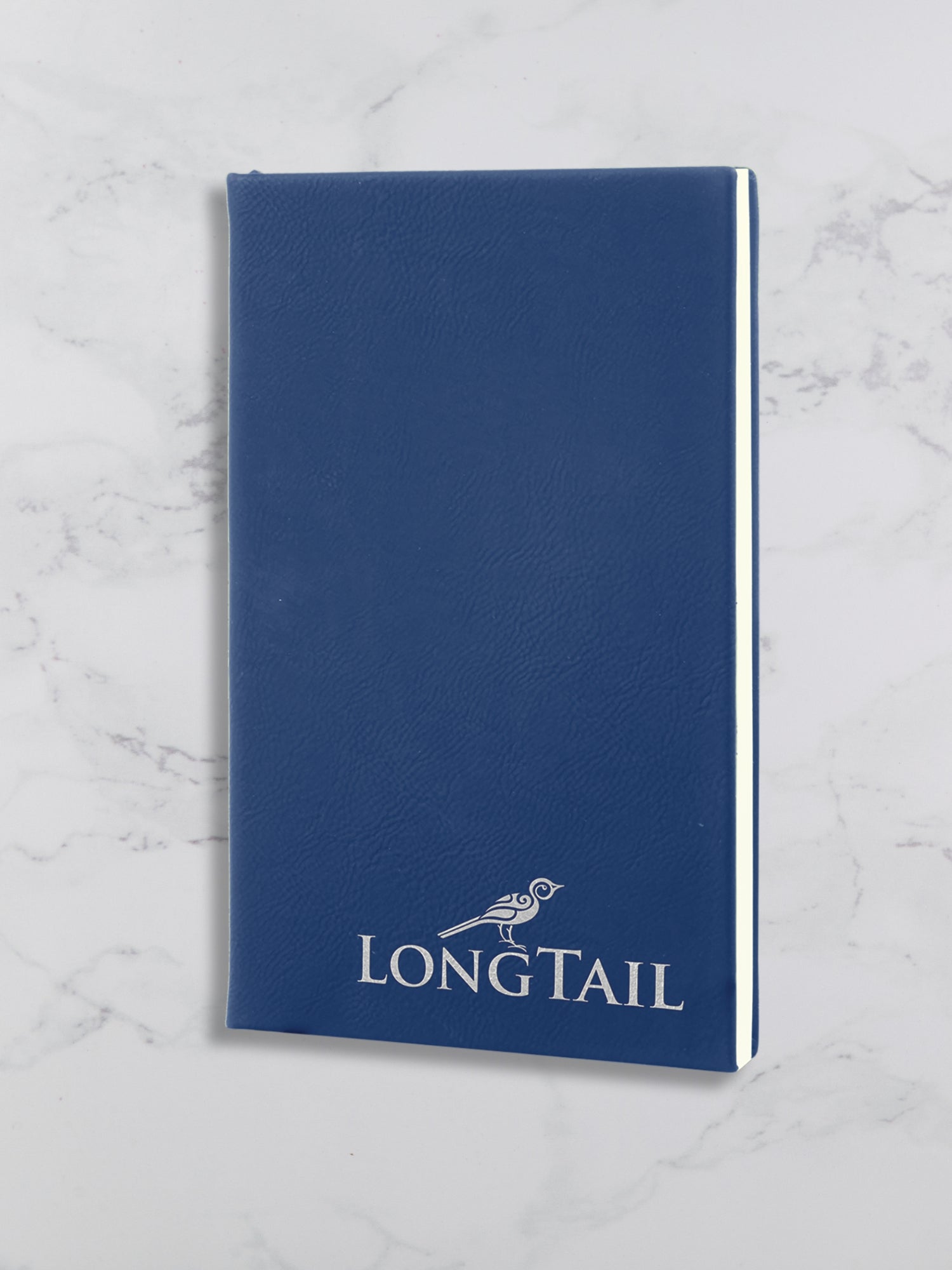Branded Leatherette Journal Blue