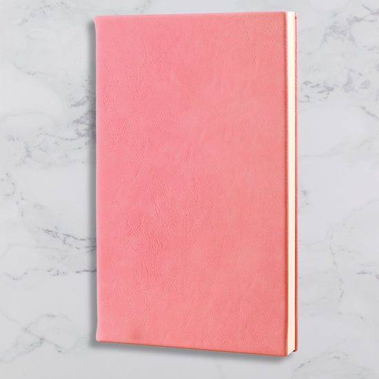 Branded Leatherette Journal Pink