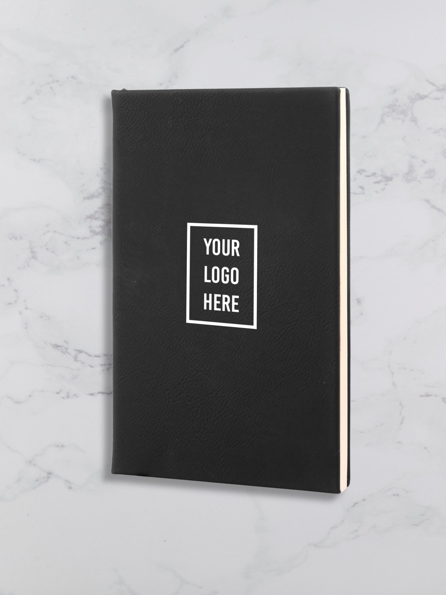 Branded Leatherette Journal — Laser Engraved with Your Company Logo