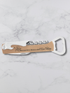 Branded Wine Opener — Custom Laser Engraved Leatherette Multi-Tool with Logo brown